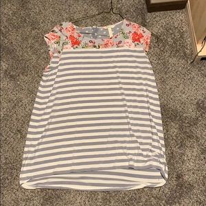 Matilda Jane stripes and floral top